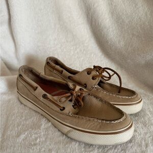 Sperry Topsider Tan Boat Shoes